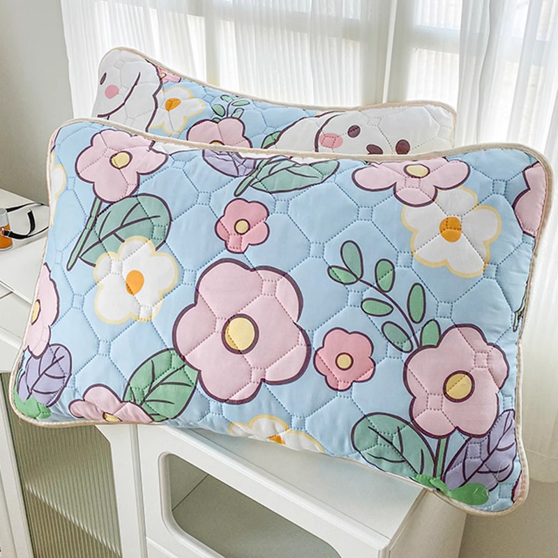 Un par de fundas de almohada impermeables, fundas de toalla de almohada de aceite de cabeza anti-saliva, fundas protectoras de almohada individuales, fundas de revestimiento de núcleo de almohada 48x74 2