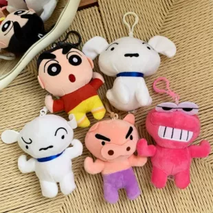 Мягкий брелок-собачка Широ Crayon Shin-chan 4 дюйма