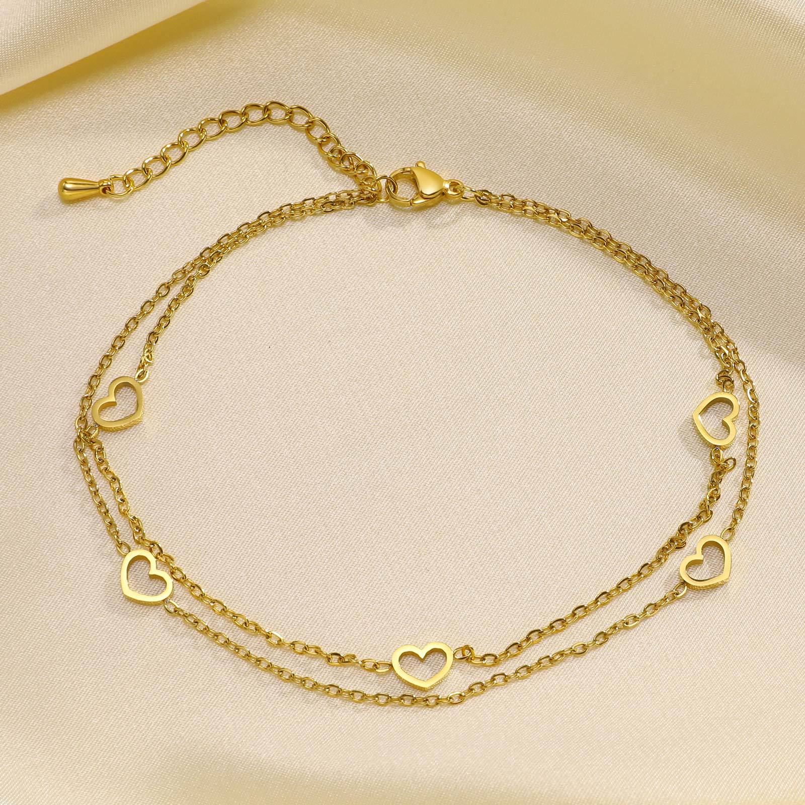 Women'S Gender Sexy Geometric 201 Stainless Steel Plating Women'S Anklet