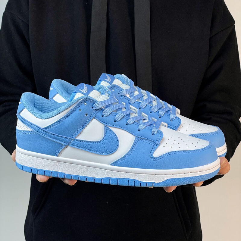 Putian Men's Shoes Low-Top North Carolina Blue Dunk University Blue Shoes Men's Youth Middle School Students Sports Sneakers Women's