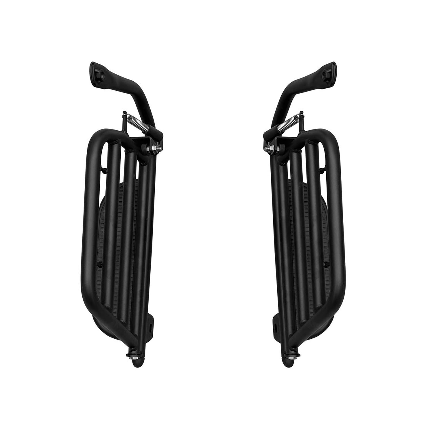 Haojue – Rear Rack Side Motorcycle tail - black-enlarged-side-flip-footrest-needs-to-be-installed-with-our-rear-rack