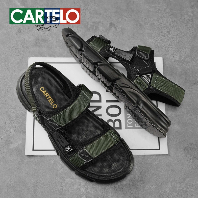 Пляжные сандалии Cardile Crocodile, мужская летняя верхняя одежда, спортивные римские мужские сандалии для вождения на открытом воздухе