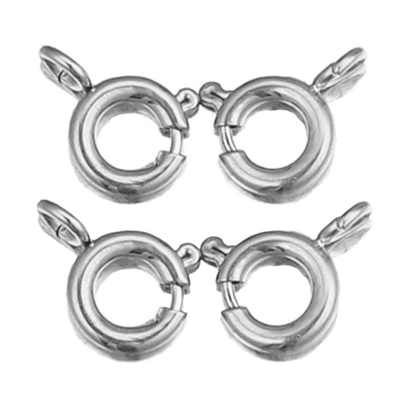 ステンレス鋼高弾性ラウンドスプリングバックル DIY ネックレスブレスレットバックルジュエリーバックルアクセサリースリングショットバックルジュエリーアクセサリー|undefined