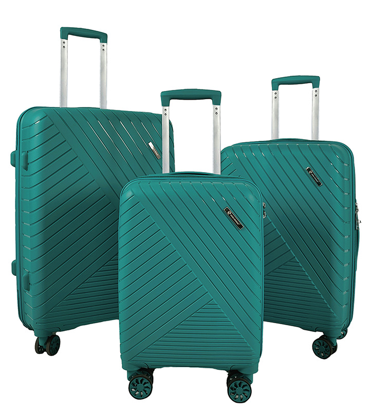 Maleta de embarque Caja madre de PP multifuncional femenina de 18 pulgadas Caja de contraseña a prueba de explosiones de tres piezas para estudiantes varones de alto valor