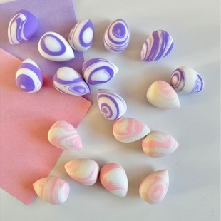 Two-Color Mini Beauty Egg, Mini Size Beauty Egg Becomes Larger When Exposed to Water, Apply Makeup, Compliant and Concealer, Special Hydrophilic Gathering Source