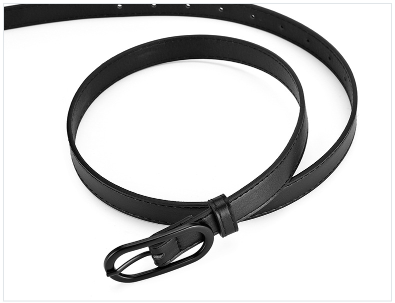 Women's Gender Simple Style Solid Color Pu Leather Alloy Women's Leather Belts
