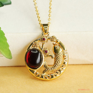 Love Yu natural amber blood pendant year after year more than necklace manufacturers wholesale live generation AY4060112L