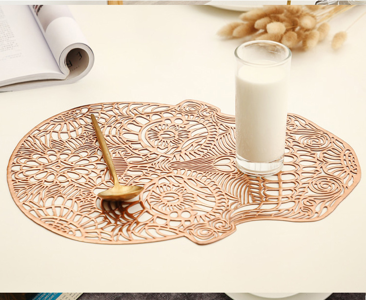 240g Weight Placemat Kitchen and drinking utensils Home Occasion Plastic Material Solid Color Pattern Fashion Style Fashion Solid Color Plastic Placemat 2