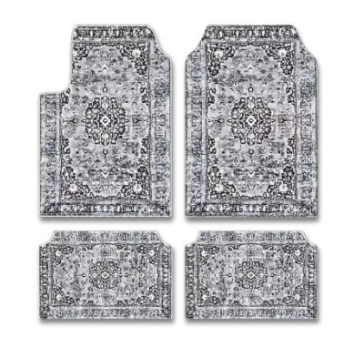 Temu Label Cross-Border Bohemian Style Foot Mats for Home Use, Dirt-Resistant and Non-Slip, Four-Piece Set, Car Floor Mats Available for Dropshipping
