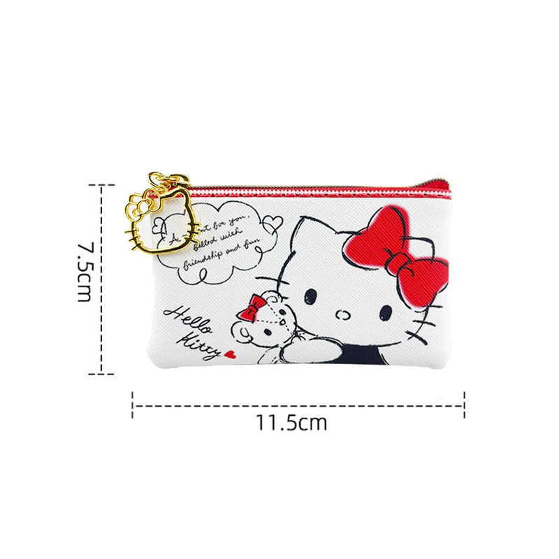 Hello Kitty, мультяшные монеты, маленький милый креативный модный кошелек на молнии