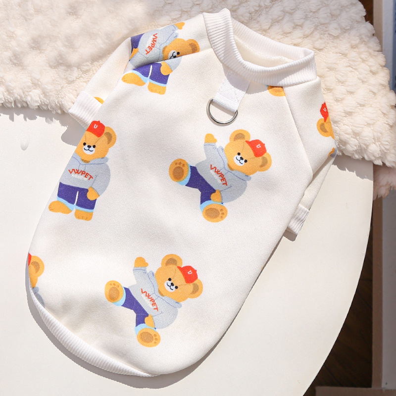 Otoño e invierno versión coreana de la ropa de peluche para mascotas para perros, fabricantes de suéteres de lana Bichon, gatos, gatos, ropa para perros