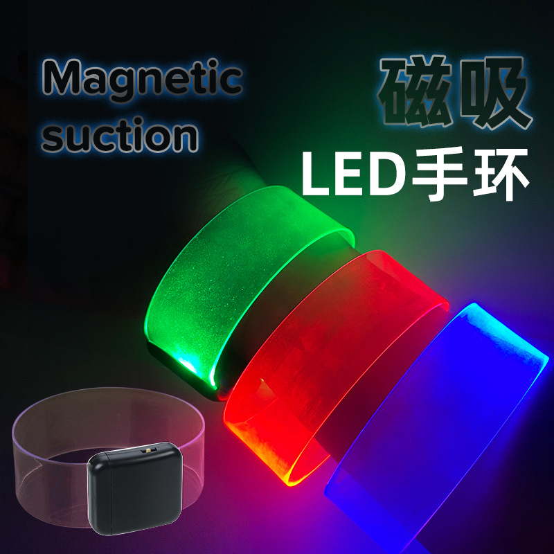 Led Bracelet Luminous Magnetic Wrist Arm Cycling Running Flash Light Led Outdoor Night Special Light