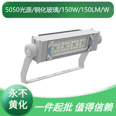跨境led大功率投光灯200W射灯防水超亮工地厂房户外篮球场照明灯|ms
