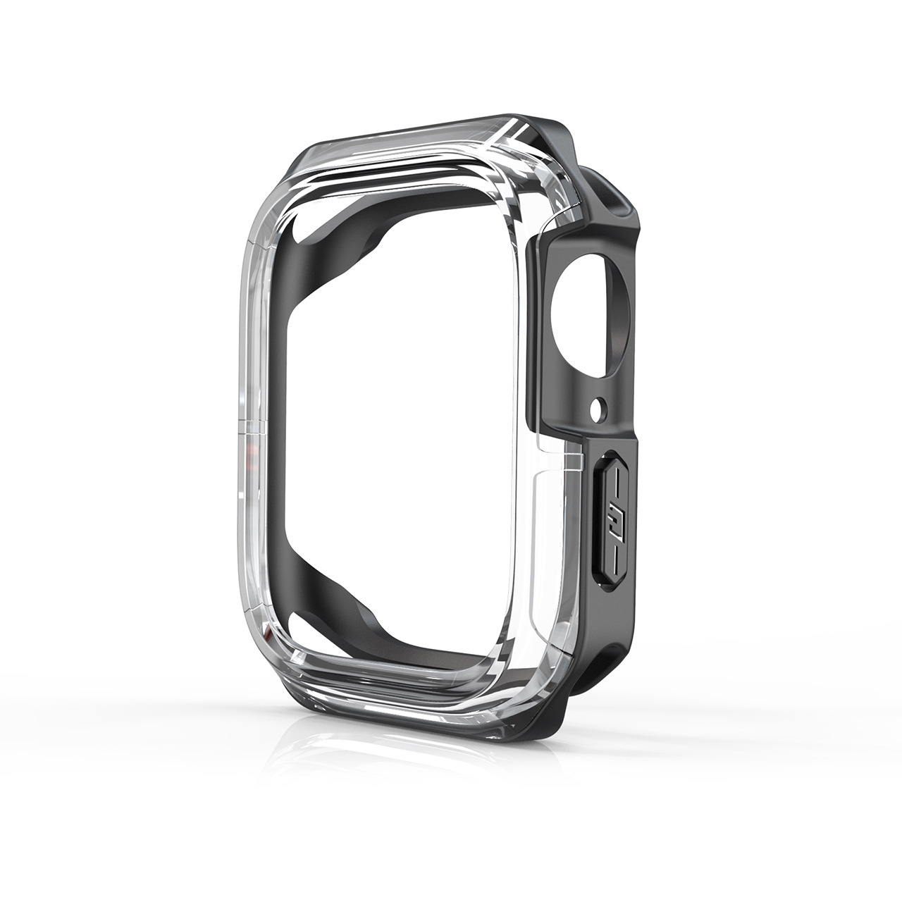Suitable for Apple 4th-7th generation watch case Apple Watch se transparent two-color PC+TPU armor protective cover