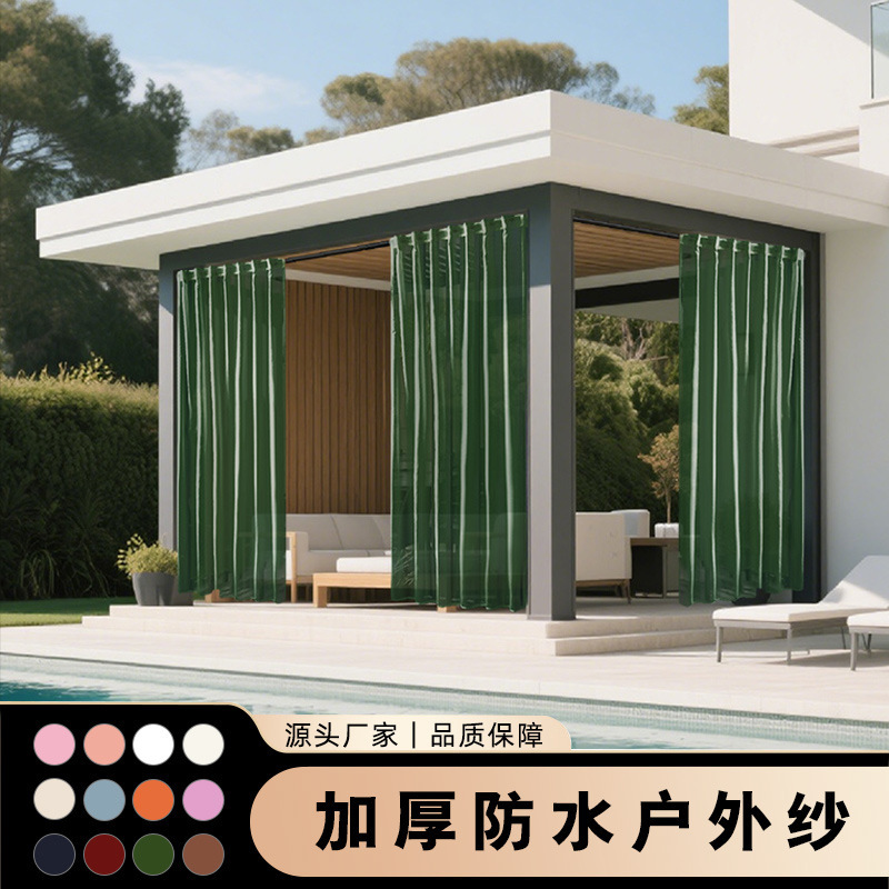 Cross-border Outdoor Pavilion Window Screen Waterproof Rainproof Sunshine Room Courtyard Balcony Self-built House Villa Homestay Curtain Screen Cross-border Outdoor Pavilion Window Screen Waterproof Rainproof Sunshine Room Courtyard Balcony Self-built House Villa Homestay Curtain Screen