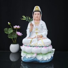 观音菩萨观音娑婆三圣供奉全堂佛仿陶瓷树脂佛像摆件厂家批发神像