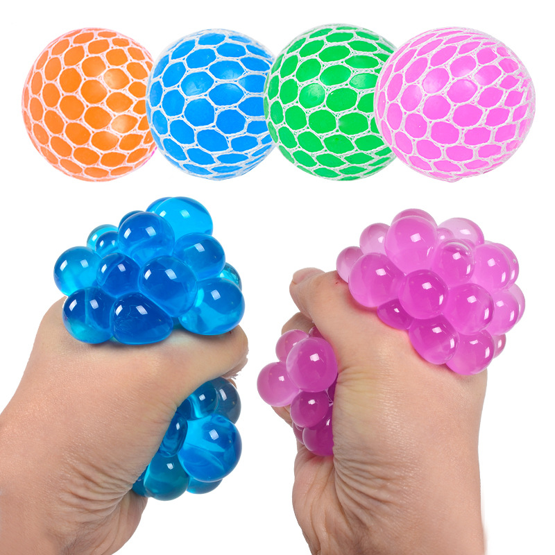 创意发泄球减压葡萄球捏捏乐球玩具水晶彩珠水球解压神器整蛊礼物