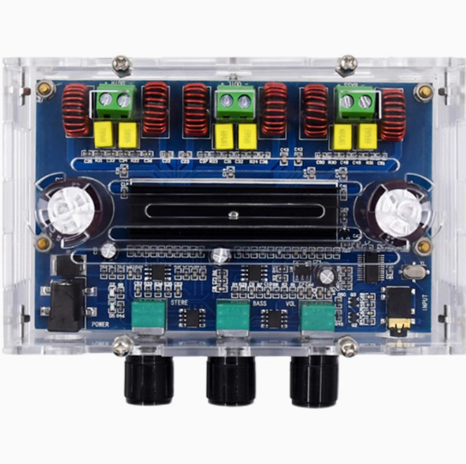 XH-A305K Bluetooth 5.0 Amplificador digital 2.1 TPA3116D2 Bajo pesado de alta potencia 50W * 2 + 100W
