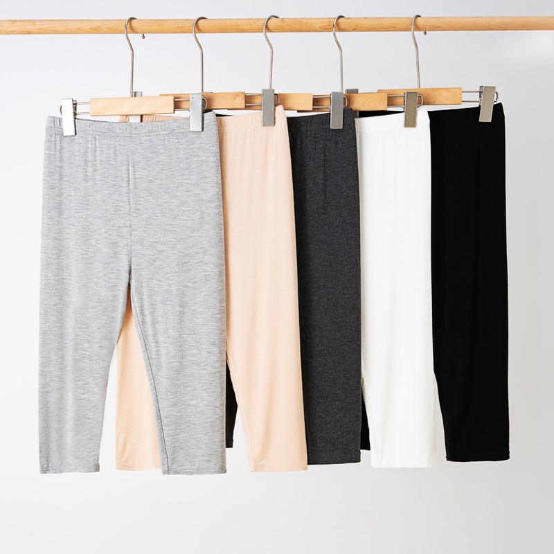 Adult Summer Modal Cropped Pants Women's Slim-fit Outer Wear Leggings Summer Thin plus size Slim Pants Manufacturers