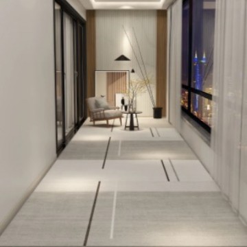 Alfombra de sala de estar doméstica transfronteriza cortable pasillo puerta de entrada lavado con agua en la alfombra de la casa