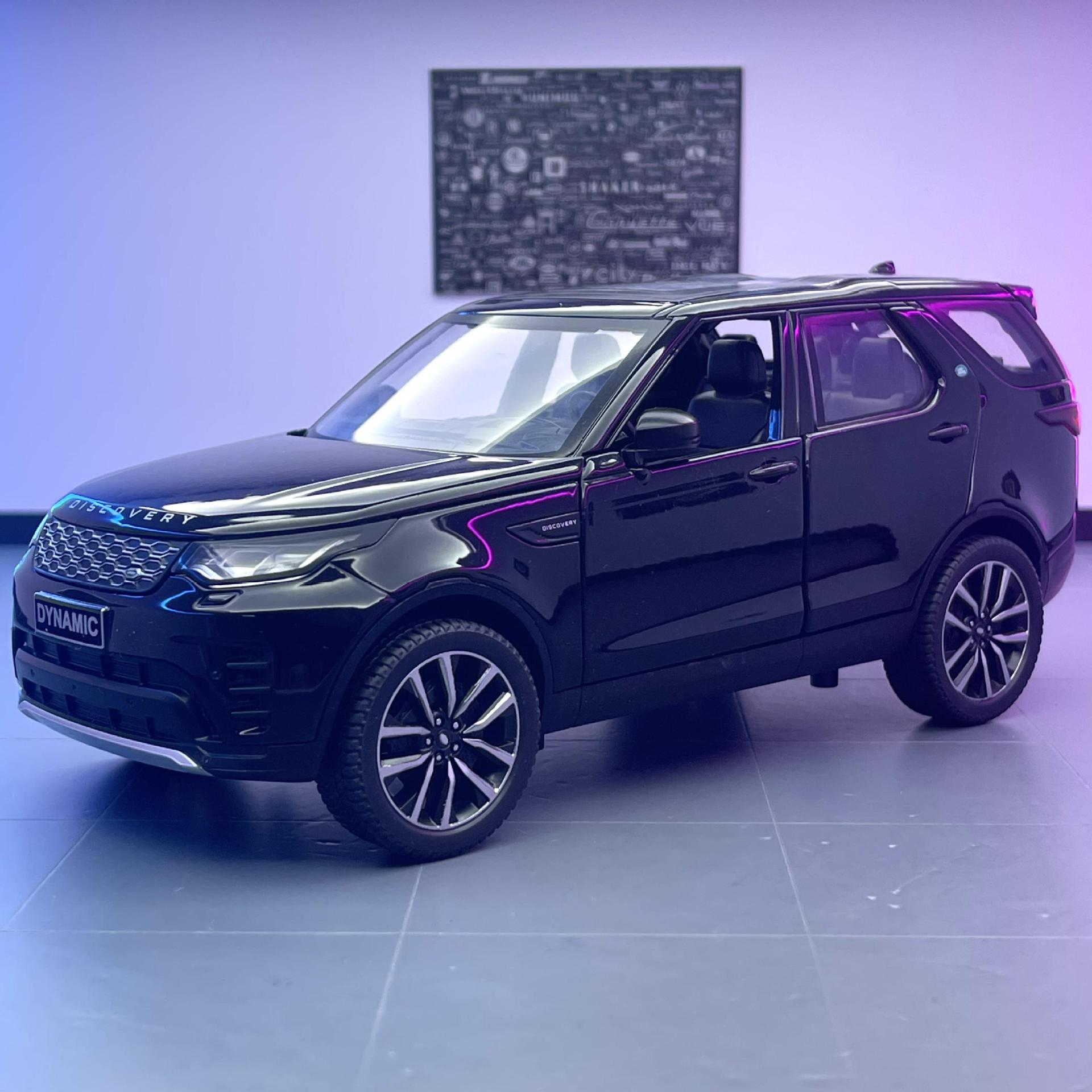 Modelo de coche de aleación Mamba negro 1:24 grabación Tiger Range Rover vehículo todoterreno tire hacia atrás 6 Puerta Abierta sonido y luz modelo de coche de juguete adornos