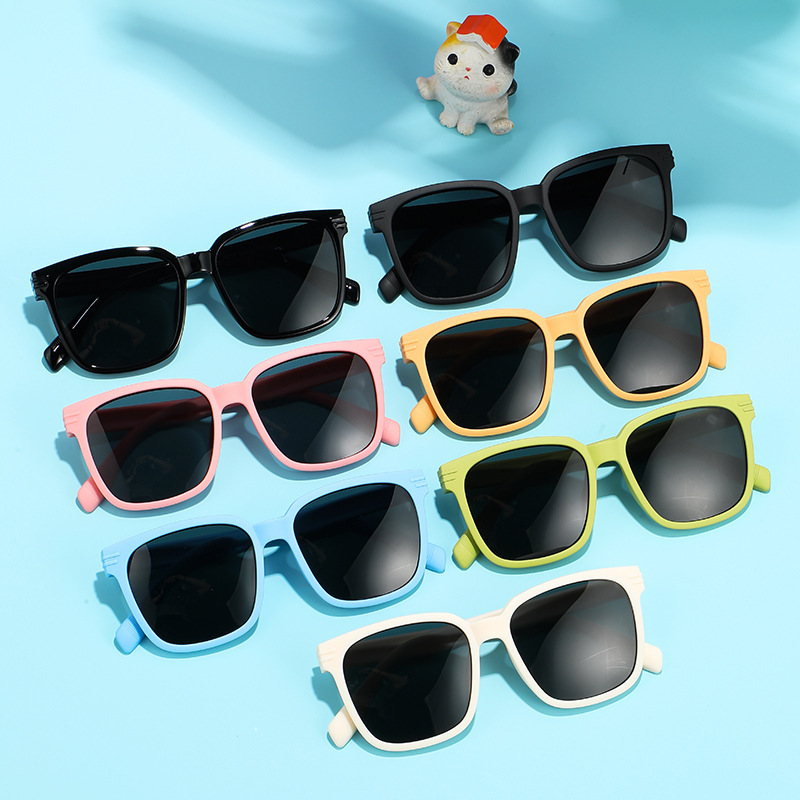 Moda gafas para niños cool in gafas de sol anti-UV bebé ultra ligero para niños de verano gafas de sol para niñas