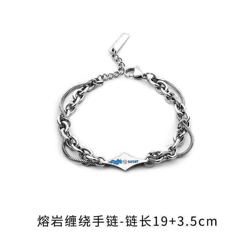 ブレスレットメンズチタン鋼無色多用途トレンディなアクセサリー女性のためのシンプルな個性レトロヒップホップアクセサリー送料無料卸売|undefined
