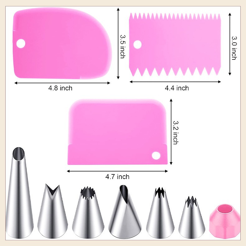 Acero inoxidable decoración pistola herramientas de cocina pastel hornear decoración pistola traje pastelería decoración máquina crema pistola