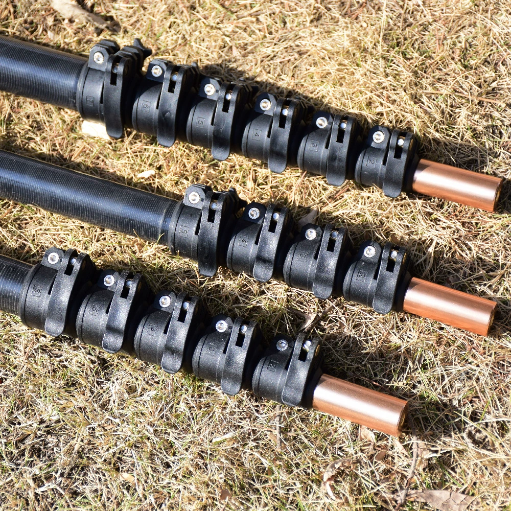 Заводская прямая поставка многофункционального комбинированного спасательного телескопического шеста из углеродного волокна, портативный телескопический шест из углеродного волокна