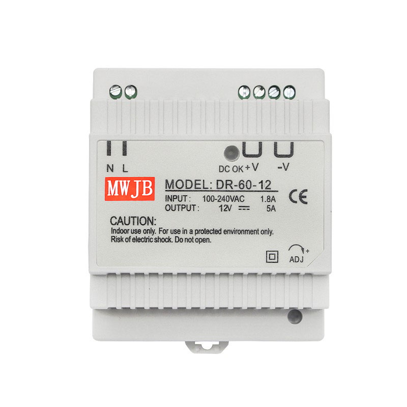 MW Mingwei guía tren conmutador de alimentación DR - 15 / 30 / 45 / 60W transformador de carril industrial 220V a DC