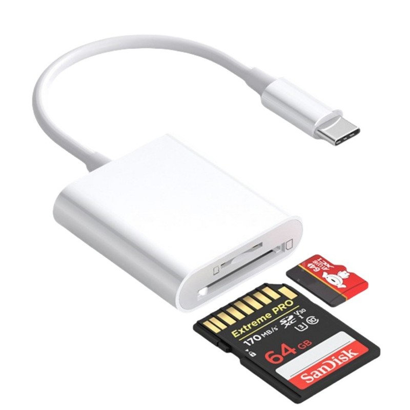 Type-c携帯電話otgカードリーダーメモリカード三合一sd tf usb3.0カメラは華為リンゴに適用されている|undefined