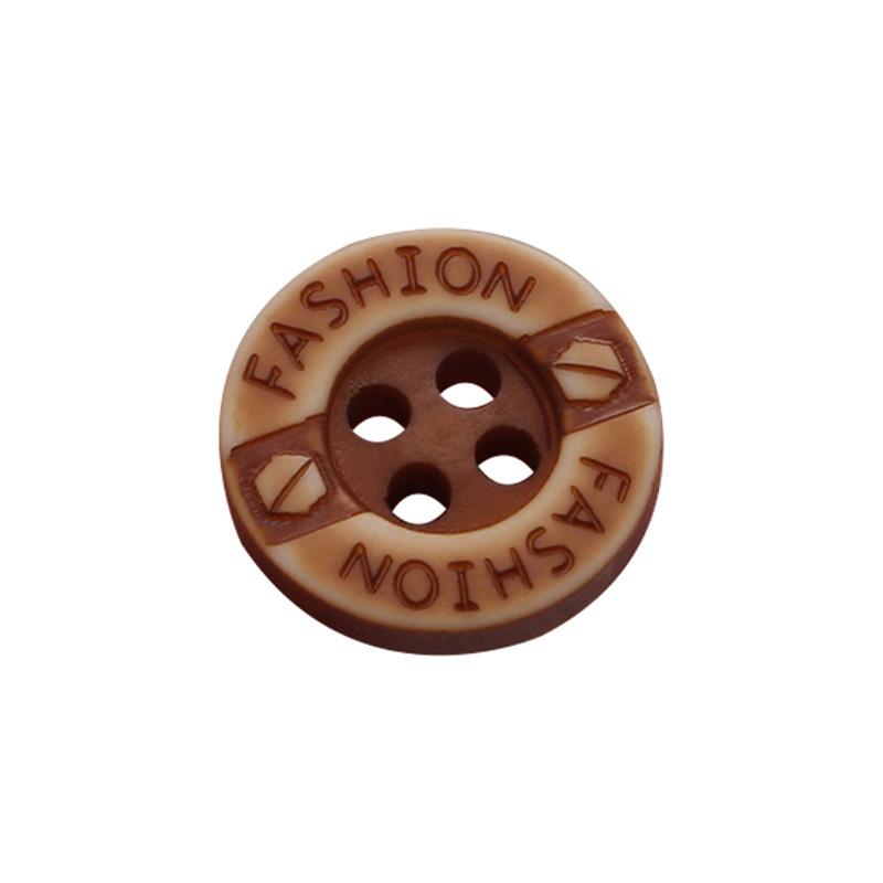 Fábrica directa al por mayor botones de camisa de madera redondeados cardigán camisa decoración botones retro dos ojos botones pequeños image 6