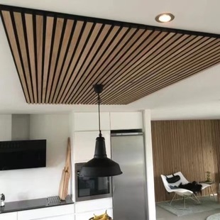 Polyester Fiber Sound-Absorbing Panel Sound Insulation Panel Tv Background Wall Wooden Grille Ktv Decorative Wall Panel