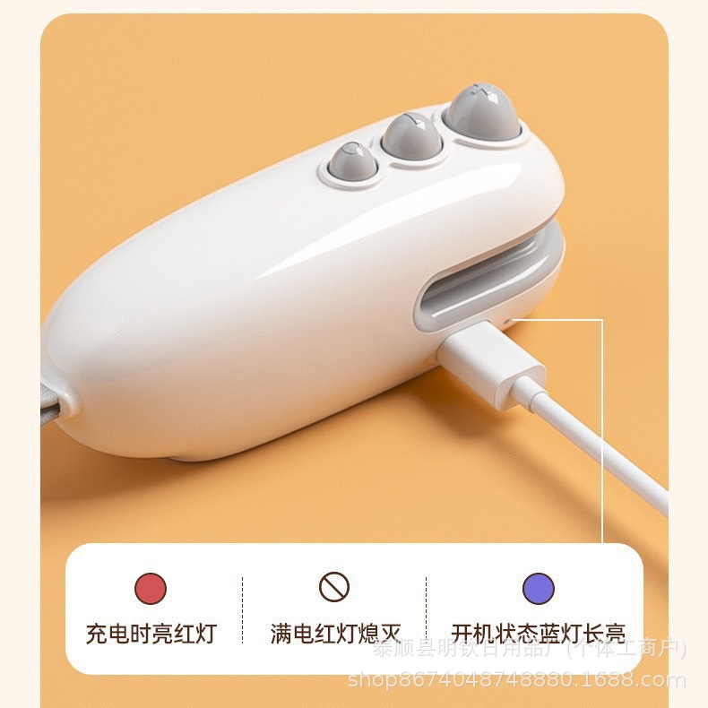 Mini hand-operated portable sealing machine for plastic bags