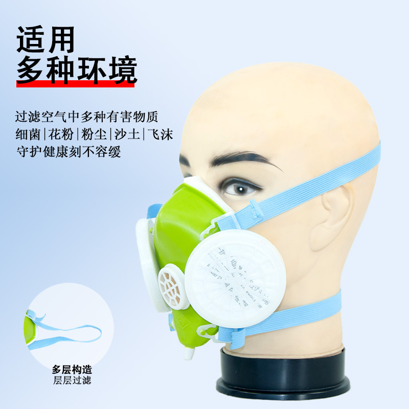 Una protección 301A polir polvo cubierta partículas a prueba de polvo boca y nariz mina de carbón cemento tierra cal industrial esponja máscara de decoración