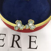 Zhuji жемчужные серьги S925 серебряные иглы свежие капли цветного глазури лотоса серьги натуральные жемчужные украшения