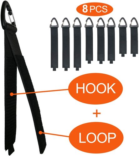 Heavy-duty storage straps, wire storage and organization straps, triangular buckle multi-function nylon Velcro straps