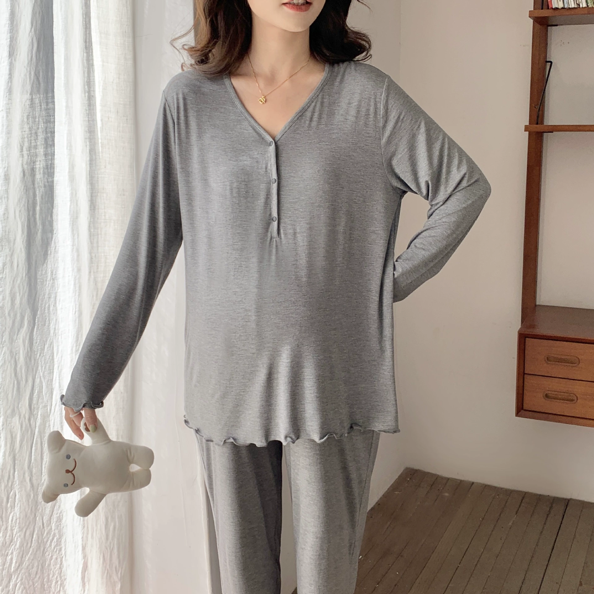 [Спот 88199] Модал беременные женщины пижамы для кормления грудью