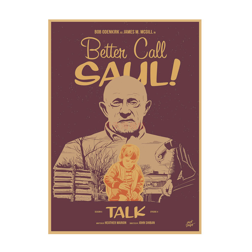 American TV coqueta abogado Better Call Saul poster Bar Cafe Kraft papel decorativo pintura de pared 542