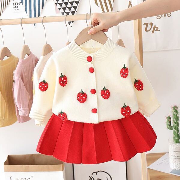 Children's knitted sweater dress