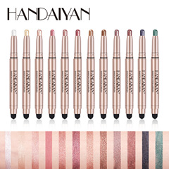 Handaiyan Lazy Girl Glitter Eye Shadow Stick Set, Pearlescent and Matt Cheek Line Pen, Fine Glitter Brightening Eye Shadow Stick for Wholesale