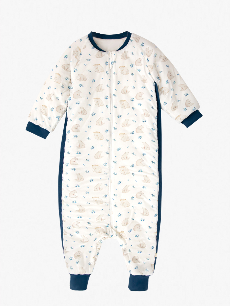Saco de Dormir Infantil con Piernas de Fibra de Bambú Acolchado para Bebés image 6