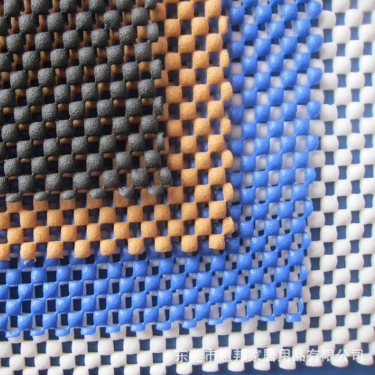 PVC防滑网布 箱包隔层黑色PVC发泡防滑 汽车坐垫舒适防滑材料