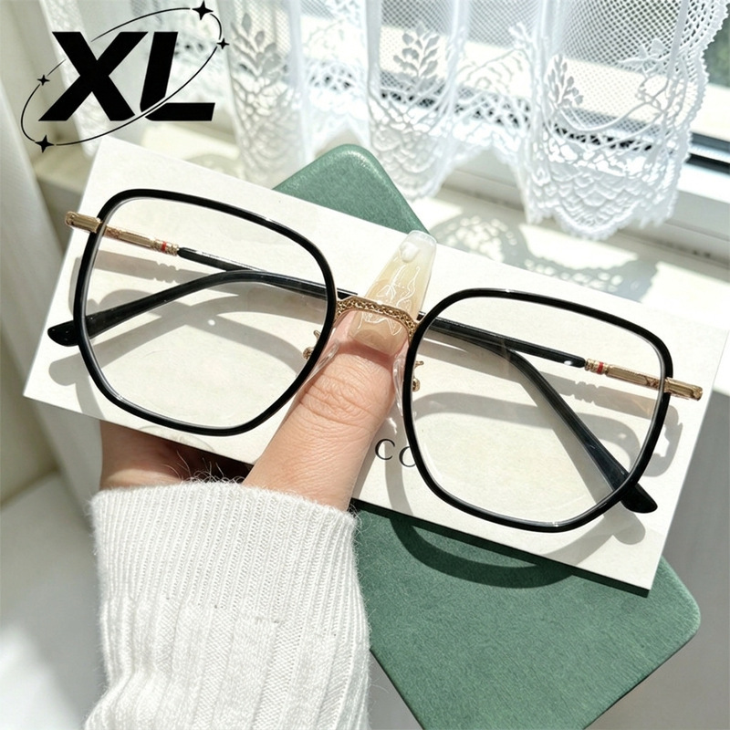 New Metal Square Frame Myopia Glasses for Men and Women, Internet Celebrities, Versatile Glasses Frames for Summer Outings, Trendy Anti-Blue Light Glasses Frames New Metal Square Frame Myopia Glasses for Men and Women, Internet Celebrities, Versatile Glasses Frames for Summer Outings, Trendy Anti-Blue Light Glasses Frames