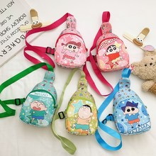 儿童胸包女童包百搭儿童斜挎包韩版外出休闲零食包卡通印花单肩包
