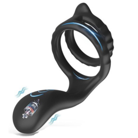 Ventas en caliente de nuevos anillos de retardo de doble anillo de bloqueo de anillo de silicona aumentado convexo estimulante artículos sexuales masculinos