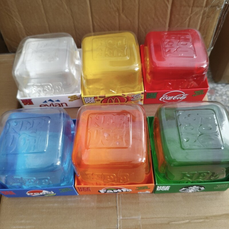 Needoh Nice Cube Cross-Border Sensory Toy, Extra-Large Ice Cube Maltose Squeeze Toy for Stress Relief