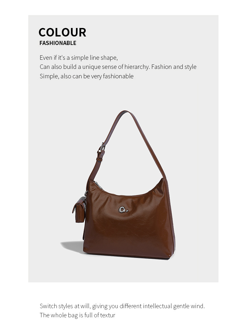 2024 Nuova borsa a tracolla per pendolari di grande capacità con stile di borsa avanzato e alla moda, grande tendenza delle borse da donna_voghion.com