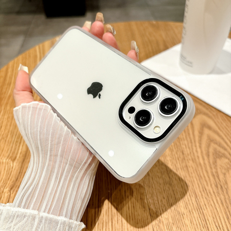 适用苹果17PROMAX手机壳凹槽滴胶素材壳子iphone15/16金盾壳金属|undefined