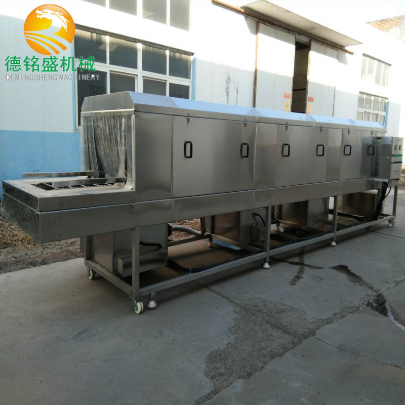 供应肉制品筐消毒机 塑料筐清洗消毒设备 鸡蛋筐清洗消毒机器
